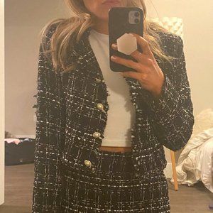 Tweed Two-Piece Set - Size S